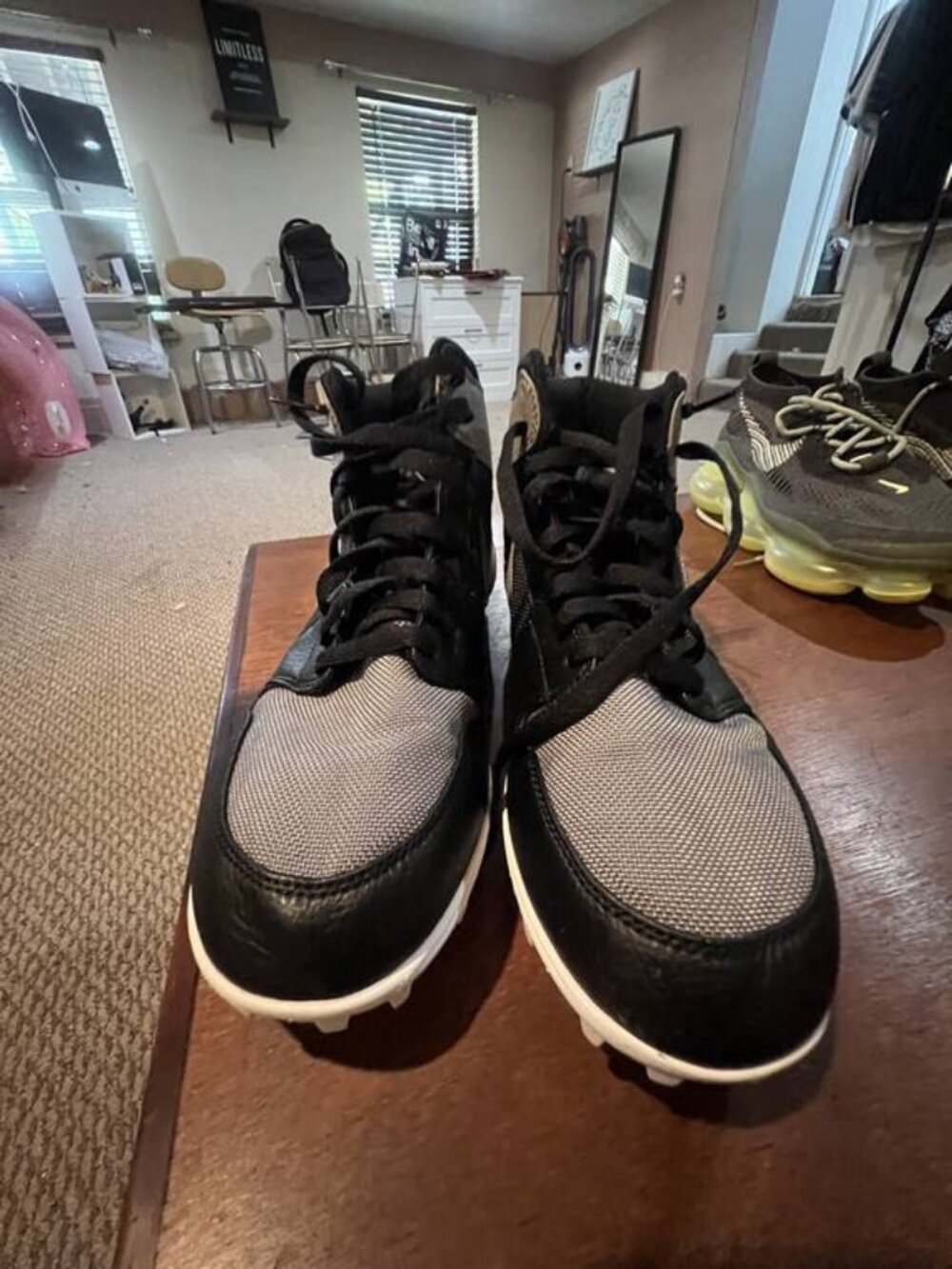Jordan Golf Cleats Black Gray